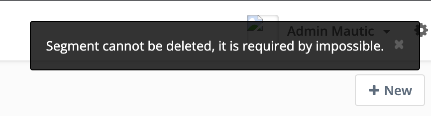 Screenshot deleting or unpublishing a Segment